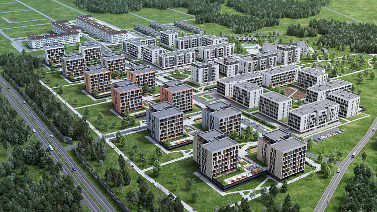 Residential complex, Sonechny, Minsk district, Belarus