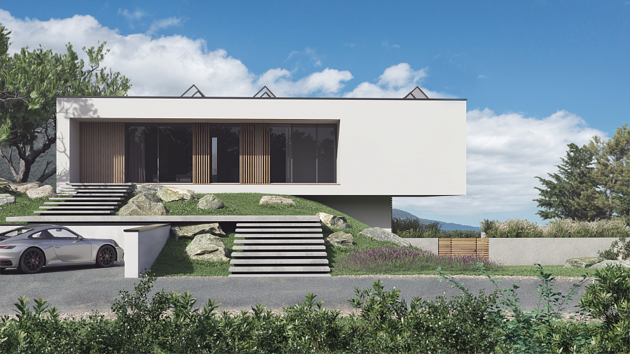 Design of the private residence ‘Alpine House’, Bern, Switzerland